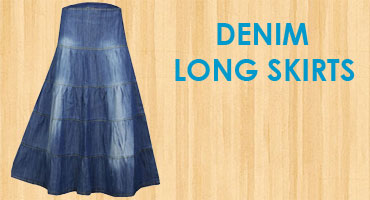 jeans long skirt online